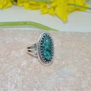 Size 6 Turquoise Accent Ring